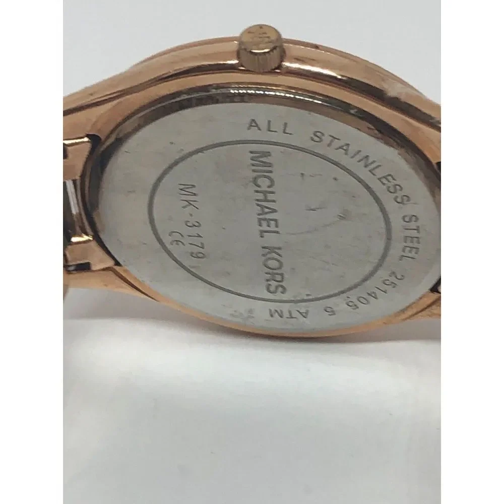 Michael Kors MK3179 Women's Stainless Steel Analog Dial Quartz Wrist Watch QB347